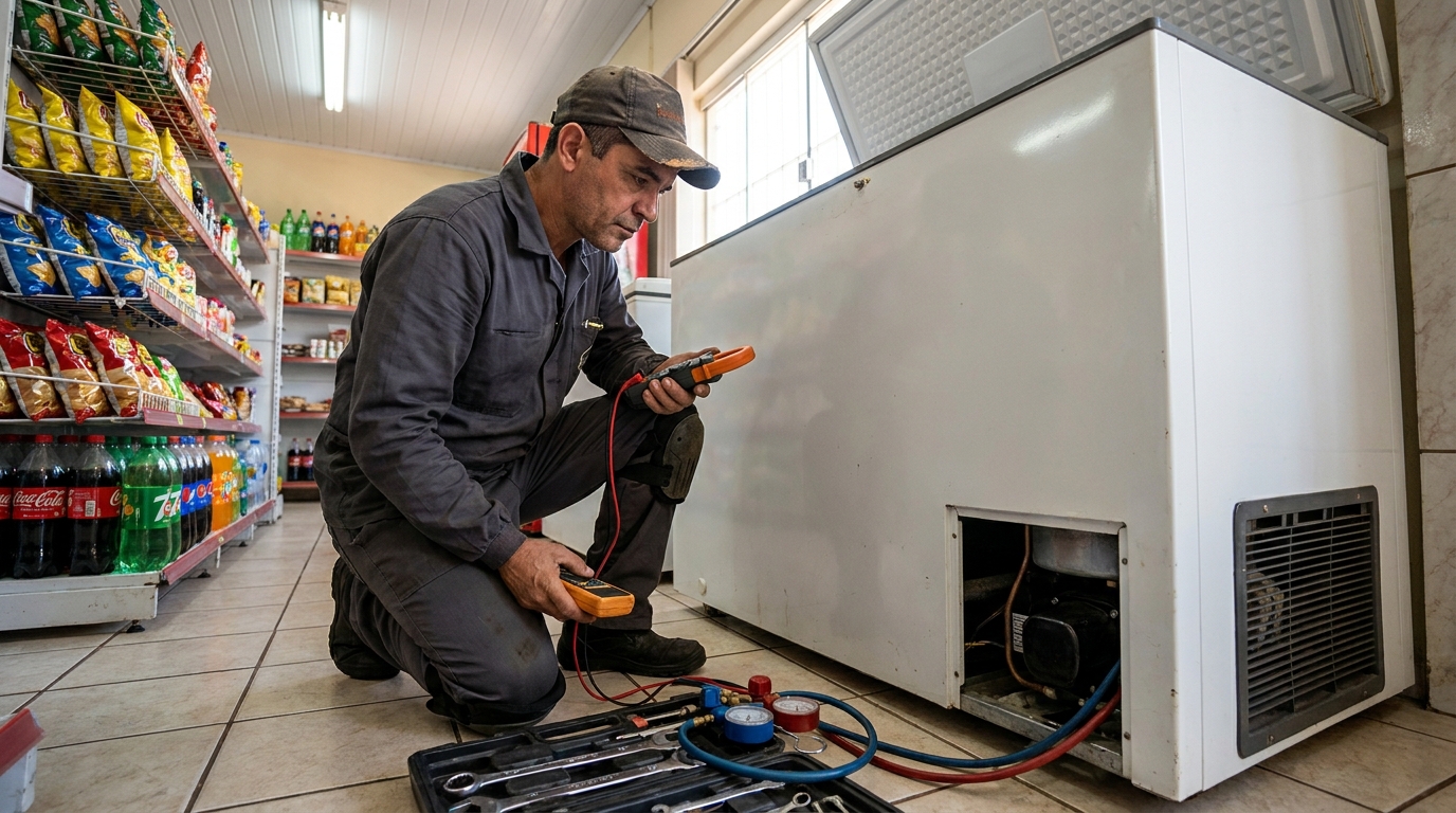 Conserto de placa eletrônica de freezer em Anápolis‑GO